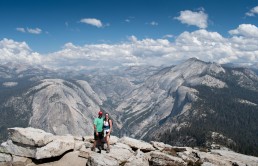 View from Half dome Yosemite, California USA