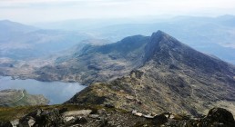 View from the top of Snowdon, Wales UK