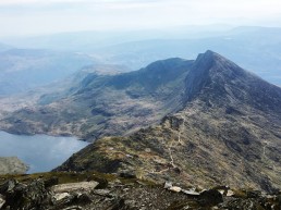View from the top of Snowdon, Wales UK