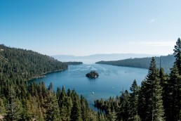 View of Emerald Bay, South Lake Tahoe, California USA