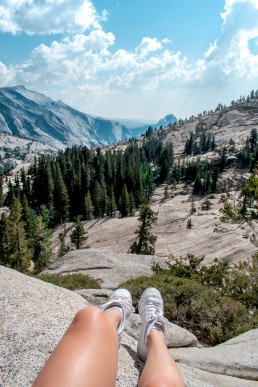 View from the Tioga pass Yosemite national park, California USA