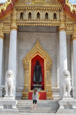 Marble temple Bangkok, Thailand