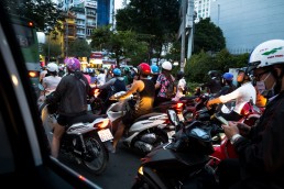 Scooter traffic Ho Chi Minh City
