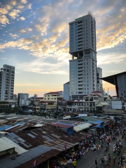 Russian Market at sunset, Phnom Penh, Cambodia