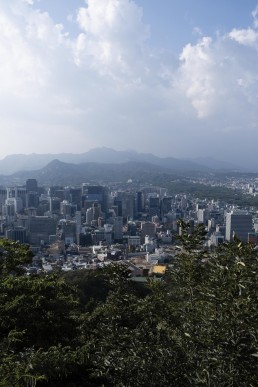 View from the N Seoul tower, South Korea